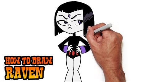 How to Draw Raven Uncloaked | Teen Titans GO - YouTube