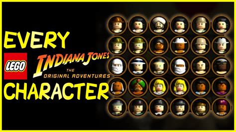 EVERY CHARACTER in LEGO Indiana Jones: The Original Adventures (2008 ...