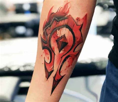 Wow Horde Symbol Tattoo - zzhbbromz