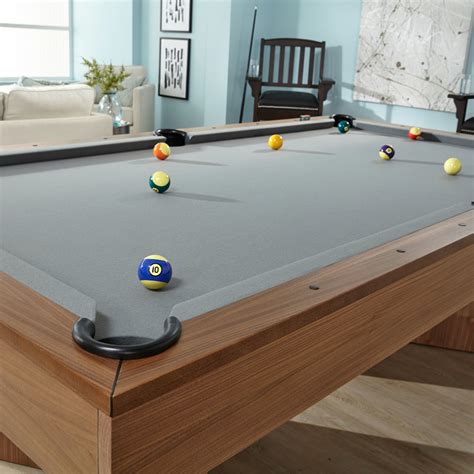 Infinity 8' Pool Table // 1" Certified Slate + Steel Grey Felt ...