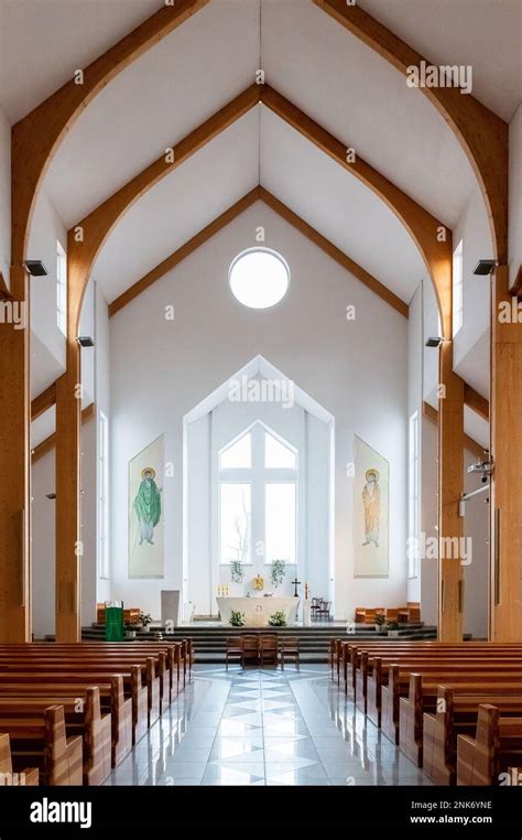 interiors and details in catholic church modern and simple catholic ...