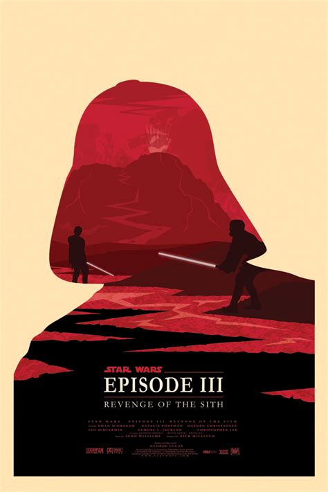 Star Wars Episode III alternative movie poster on Behance