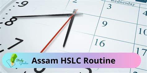 Assam HSLC Routine 2025 | SEBA Exam Routine PDF