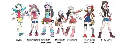 Female Trainers of Pokemon by teamr on DeviantArt