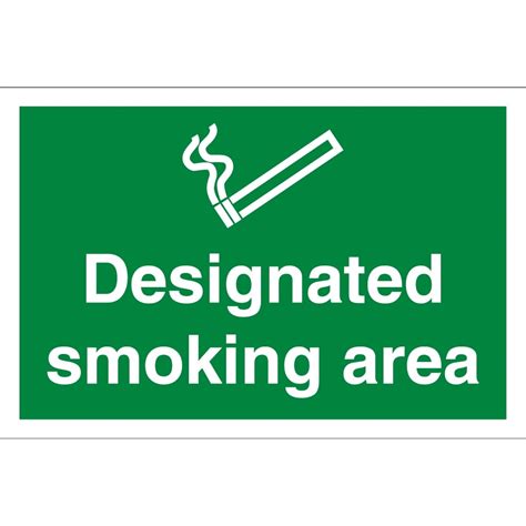 Designated Smoking Area Signs - from Key Signs UK