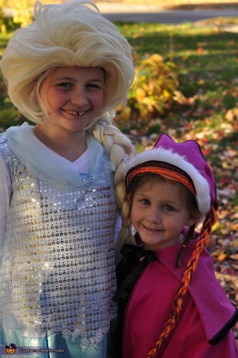 Elsa and Anna Costumes | DIY Costumes Under $35