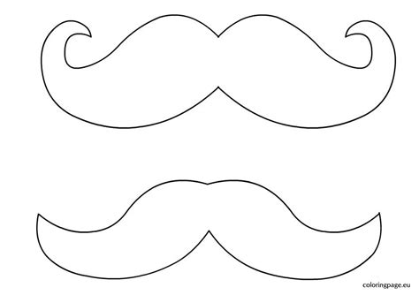 Printable Mustache Coloring Pages - FinneganilEverett