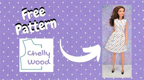 Free Doll Clothes Patterns: Basic Barbie Dress Pattern - YouTube