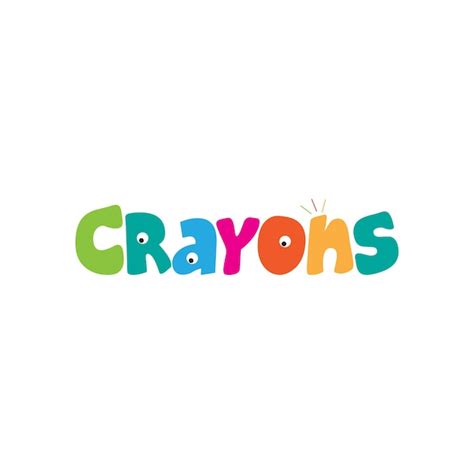 Premium Vector | Crayons logo, kids preschool logo