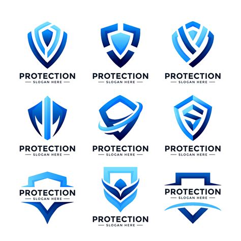 Shield Protection Logo Collection 11947724 Vector Art at Vecteezy