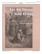 Let All Things Now Living Sheet Music by Lloyd Larson (SKU: HB258 ...