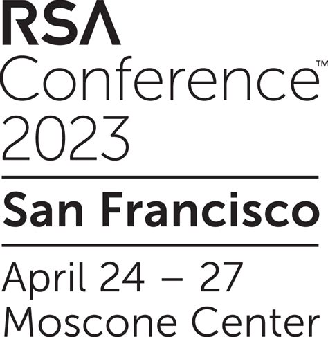 RSA Conference™ 2023 logo stacked with dates & venue - transparent ...