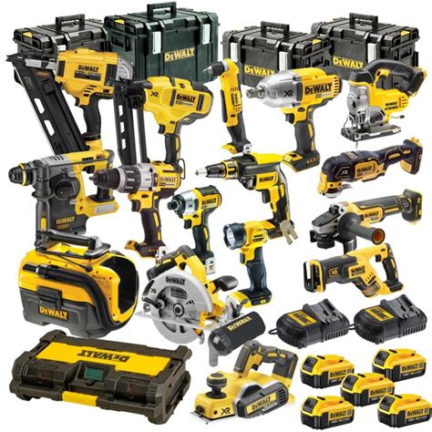 DEWALT POWER TOOLS 20V 18V XR 17 PIECE PLATINUM KIT WITH 5 X 5.0AH LI ...