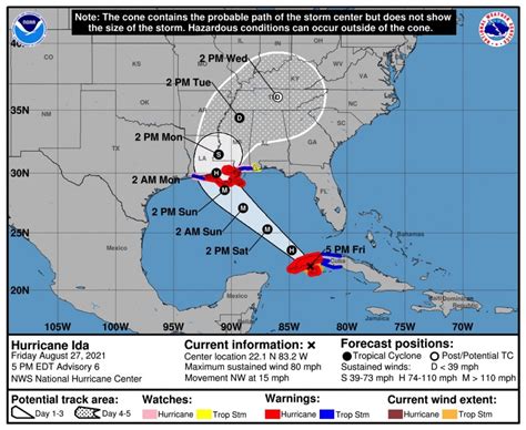 Hurricane Ida Live Updates: Hurricane Watch Issued for Louisiana ...