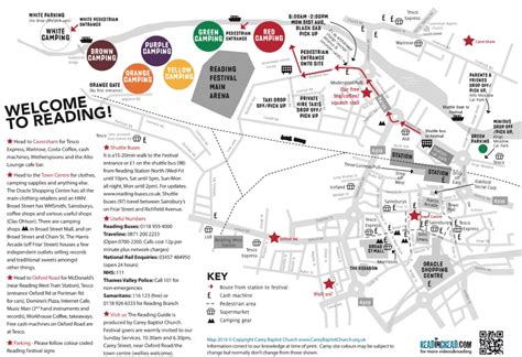 Reading Map for Reading Festival Goers