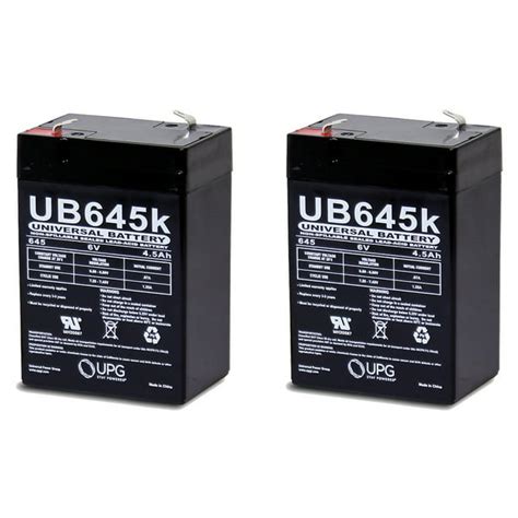 6 Volt 4AH Rechargeable Sealed Lead Acid SLA Battery 6 volt 4amp - 2 ...