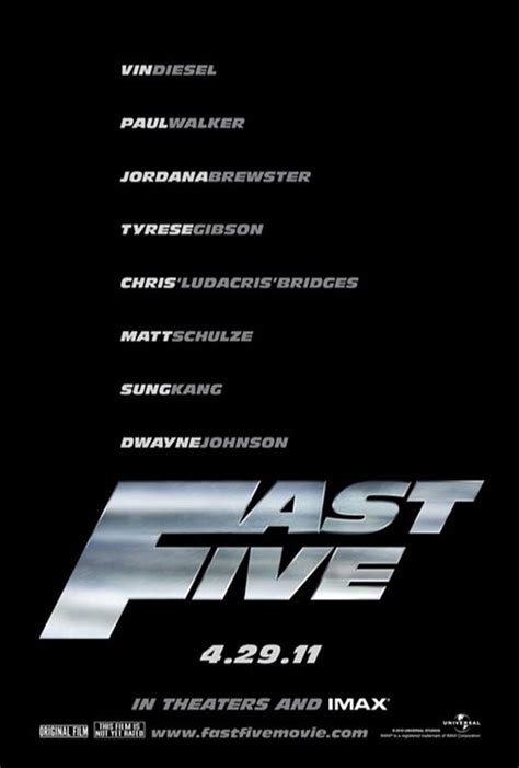 Fast Five (2011) Poster #3 - Trailer Addict