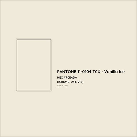 About PANTONE 11-0104 TCX - Vanilla Ice Color - Color codes, similar ...