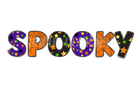 Spooky Halloween Word Art Graphic Graphic by Bright Star Crafts ...