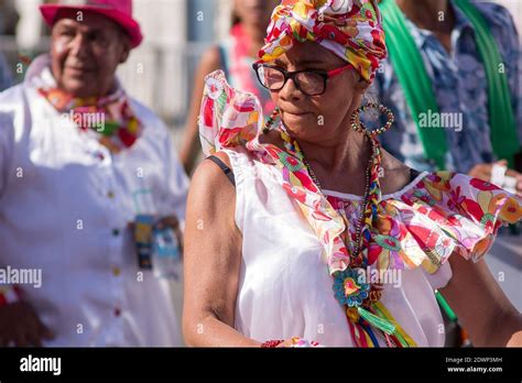 BARRANQUILLA, COLOMBIA - Dec 20, 2020: The comparsa parades their ...