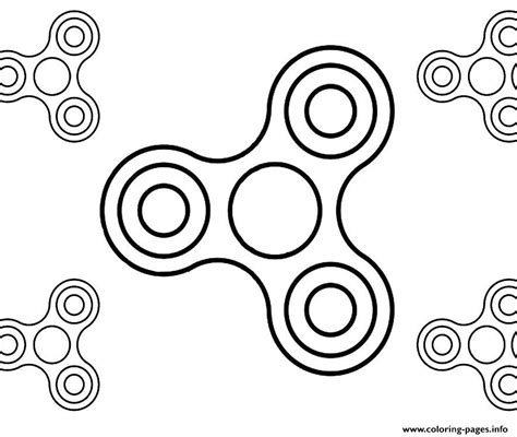 Fidget Spinner Coloring Pages Printable