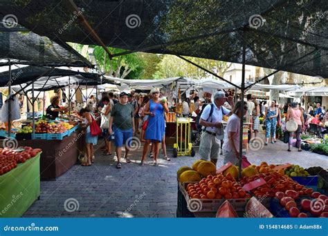 Sunday Producer Market in the Old Town of Alcudia Editorial Image ...