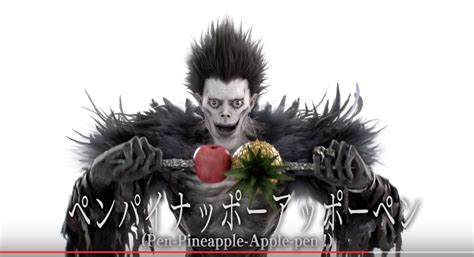 Ryuk from Death Note performs Pen-Pineapple-Apple-Pen in official ...