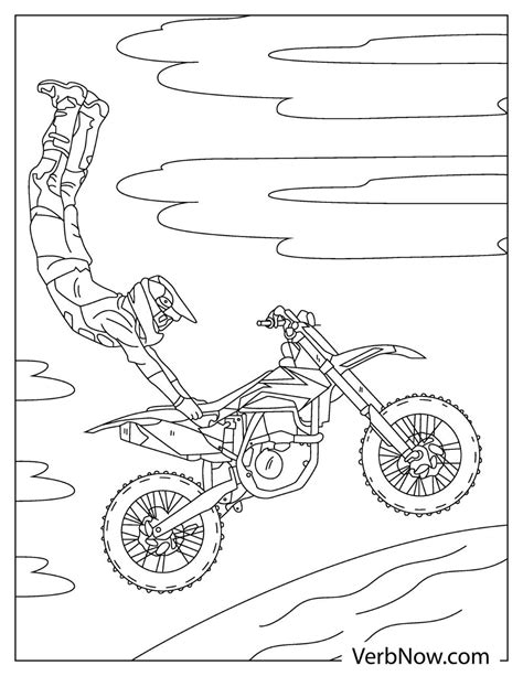 Free DIRT BIKE Coloring Pages for Download (Printable PDF) - VerbNow