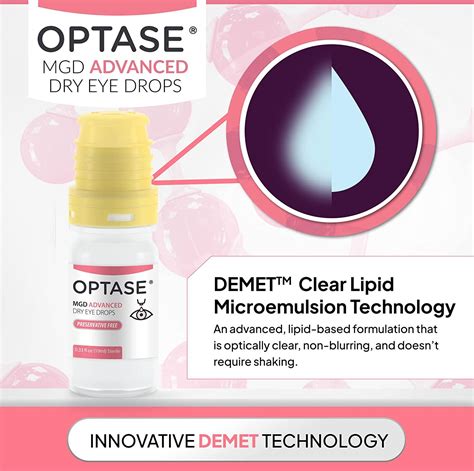 OPTASE MGD Advanced Dry Eye Drops - Preservative Free | Artificial ...