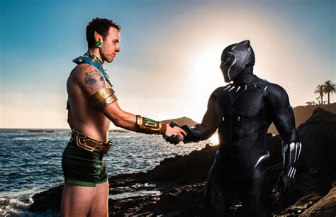 Namor vs Black Panther cosplay MCU Wakanda Forever by namorcosplay on ...