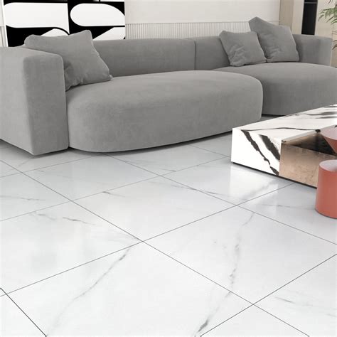 Buy WESTICK Peel and Stick Floor Tile 12 x 12 Inch 20 Pcs White Marble ...