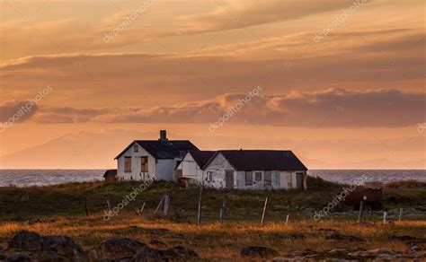 Old abandoned farm at sunset Stock Photo by ©JohannRagnarsson 51659045