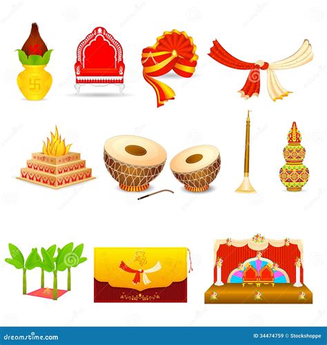 Indian Marriage Mandap Clipart