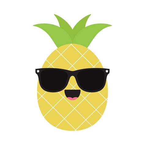 Cute Pineapple Clipart, Cute Pineapple Svg Pineapple Svg Pineapple ...