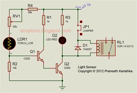 Motion Sensor Light Circuit