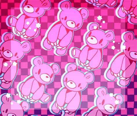 Download Gloomy Bear With Racing Patterns Wallpaper | Wallpapers.com