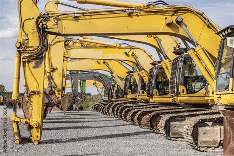 excavator - Bagger Stock Photo | Adobe Stock