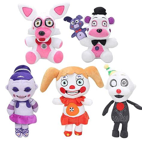 Buy Jilijia FNAF Action Figure Sister Location Toys 5-piece Set Animal ...