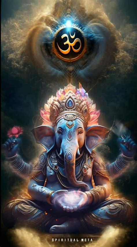 Pin by Eesha Jayaweera on Ganesh Srt | Hindu art, Om symbol wallpaper ...