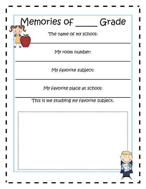 Free Printable Memory Book Templates Pdf - Printable Word Searches