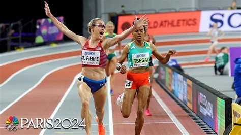 Elle St. Pierre makes U.S. history with late charge to win 3000m title ...