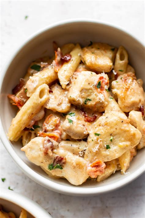 This chicken penne recipe is creamy and delicious. The fresh tomatoes ...