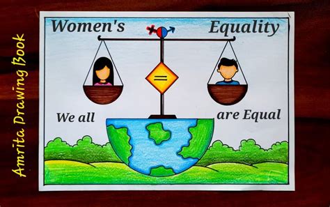 Women's Equality Day Drawing | Women Equality poster drawing easy ...