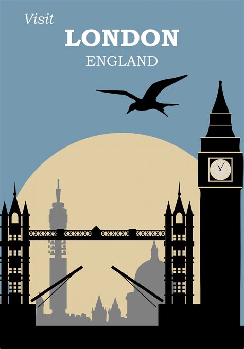 London England Travel Poster Free Stock Photo - Public Domain Pictures