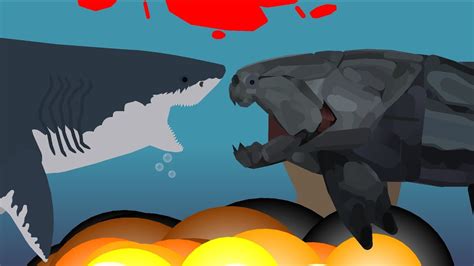 Megalodon vs Dunkleosteus - Animation (Stick nodes Pro) - YouTube