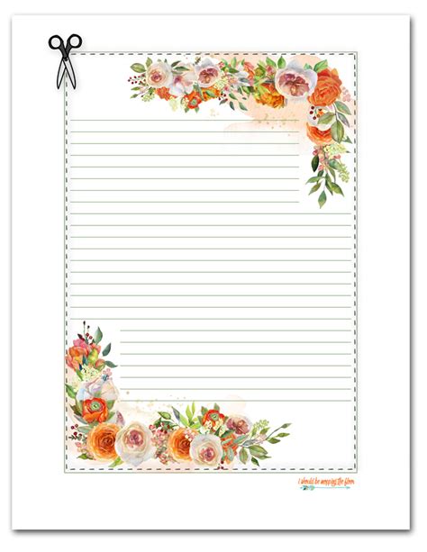 Free Floral Stationery Template - FREE PRINTABLE TEMPLATES