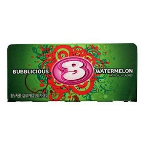 Product Of Bubblicious, Gum Watermelon, Count 18 (5Pcs) - Gum / Grab ...