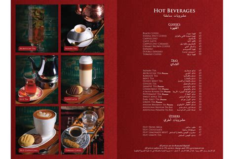 Menu at Shisha Cafe, Jakarta, Town Square