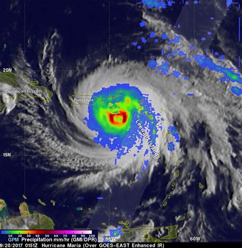 GPM Satellite Looks At Hurricane Maria's Rainfall | NASA Global ...