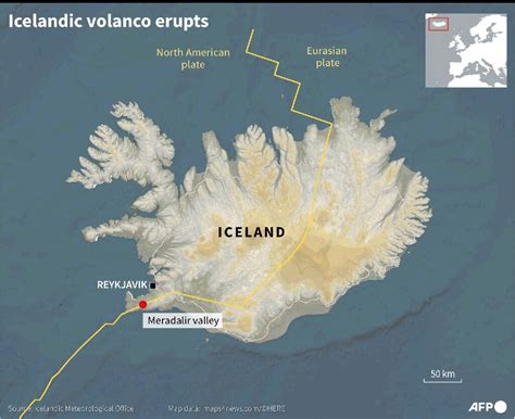 Fagradalsfjall Volcano Map